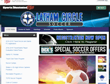 Tablet Screenshot of lathamsoccer.org